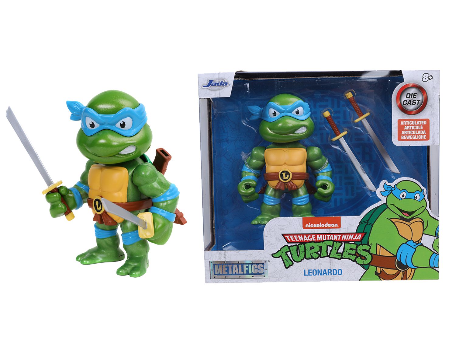 Jada Toys 253251000 - Ninja Turtles Leonardo Spielfigur, 10cm Jada Toys 253251000 - Ninja Turtles Leonardo Spielfigur, 10cm
